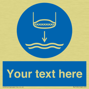 Custom Lower lifeboat to the water in launch sequence